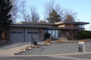 Usonian modern home Lakewood Colorado
