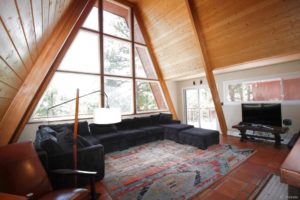 mid-century modern A-frame