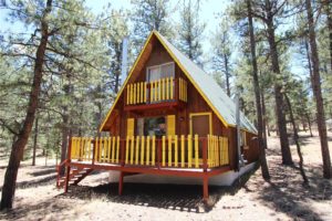 rustic A-frame Colorado